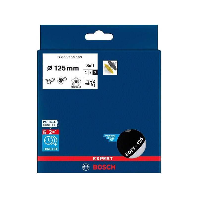 Expert Multihole 125 mm souple, universellement applicable Plaques de support multi-trous BOSCH 2608900003