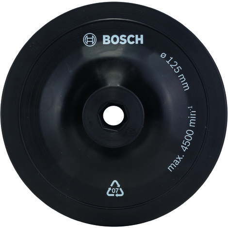 BOSCH 2609256281 Plato lijador taladro, 125, sistema sujeción Ø 125