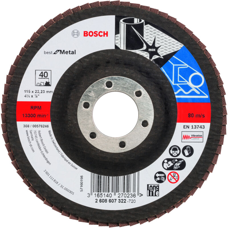 

2608607322 Plato pulidor X571, Best for Metal Ø 115 mm - Bosch