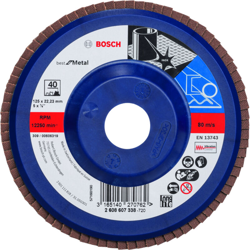 

BOSCH 2608607323 Plato pulidor X571, Best for Metal Ø 115 mm