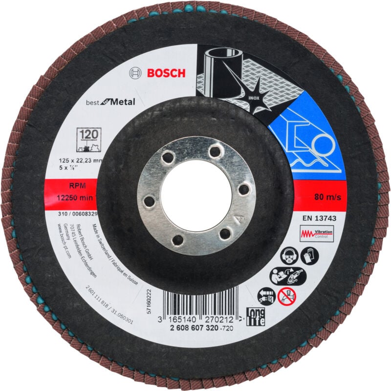 

BOSCH 2608607320 Plato pulidor X571, Best for Metal Ø 125 mm