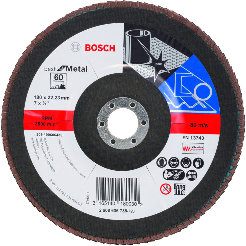 

BOSCH 2608606738 Plato pulidor X571, Best for Metal Ø 180 mm