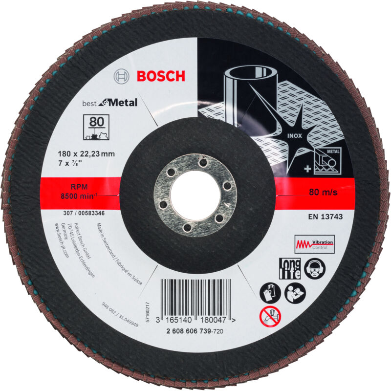 

BOSCH 2608606739 Plato pulidor X571, Best for Metal Ø 180 mm