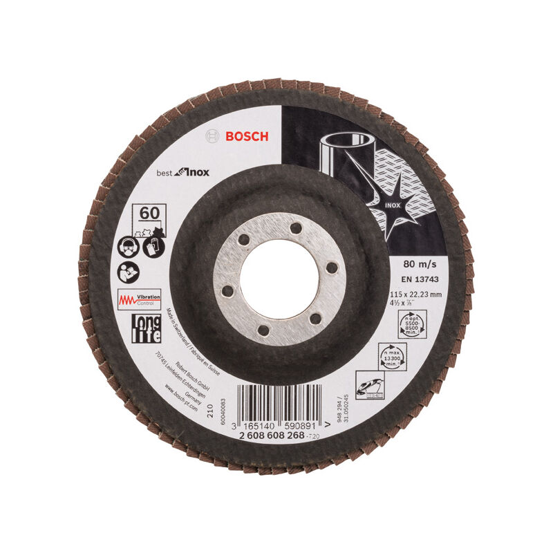 

BOSCH 2608608268 Plato pulidor X581, Best for Inox 115 mm 22,23 mm 60