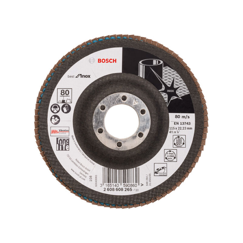 

BOSCH 2608608265 Plato pulidor X581, Best for Inox 115 mm 22,23 mm 80
