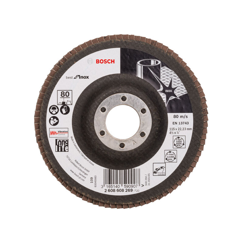 

BOSCH 2608608269 Plato pulidor X581, Best for Inox 115 mm 22,23 mm 80