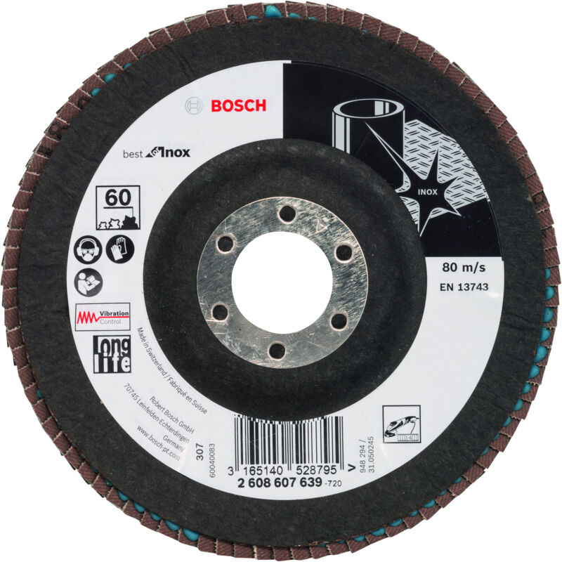 

BOSCH 2608607639 Plato pulidor X581, Best for Inox 125 mm 22,23 mm 60
