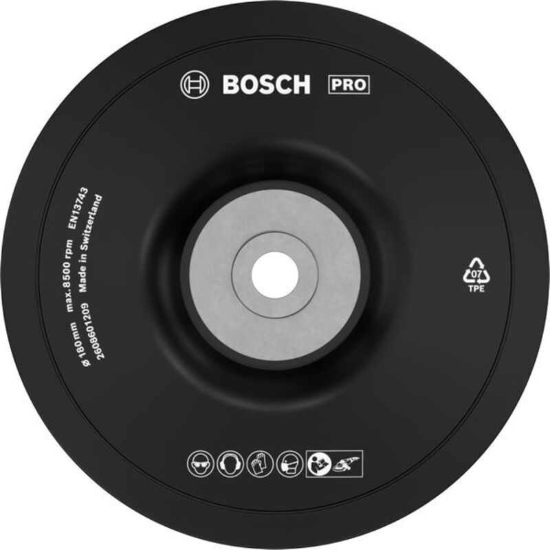 2 608 601 209 - de mandrino de gomma - 180 mm, 8 500 U/min (confezione de 1) - Bosch
