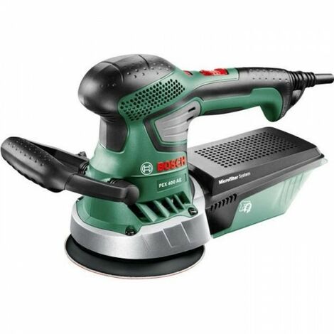 Bosch – Ponceuse excentrique filaire 350W – Pour bois, surfaces peintes et plâtre – Vitesse réglable – Boîtier microfiltre inclus - PEX 400 AE