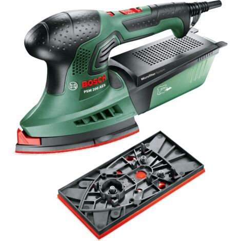 Bosch Ponceuse Multi PSM 200 AES + plateau rectangle