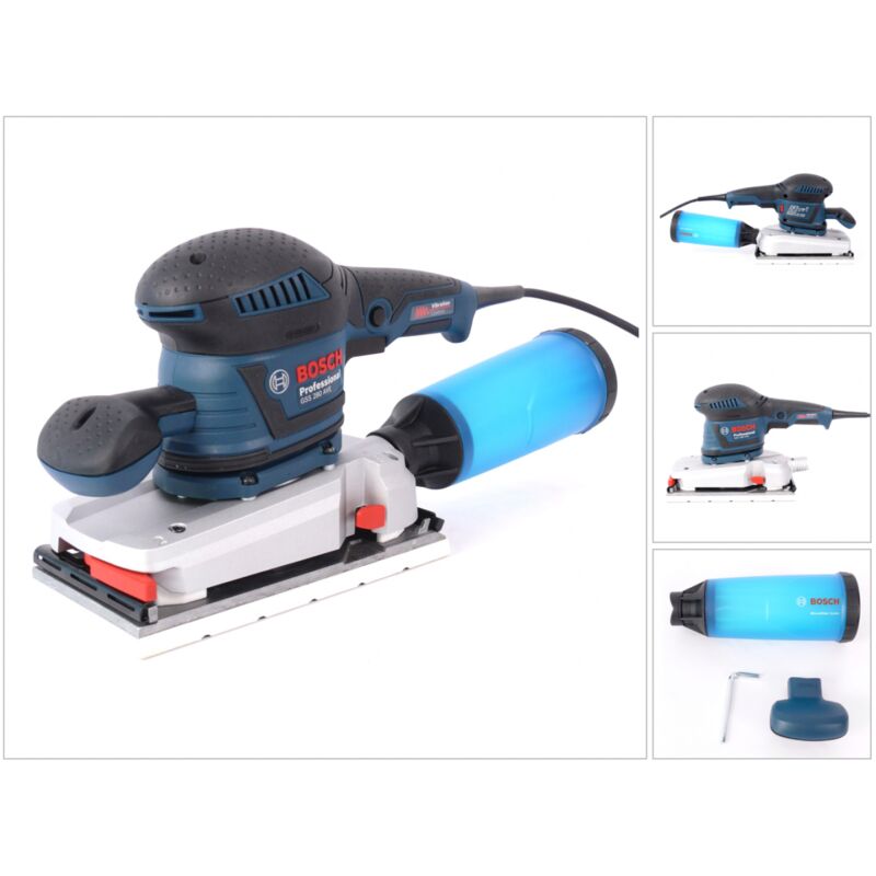 Bosch - Ponceuse vibrante gss 280 ave Professional avec boîtier microfiltre et poignée supplémentaire
