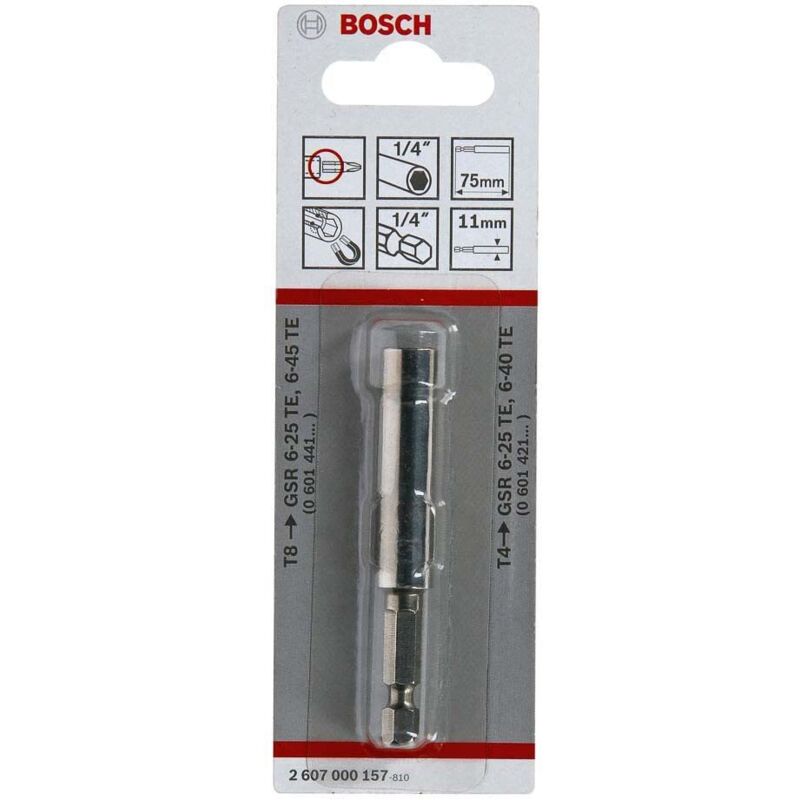 Porta-puntas universal T8/T4: 75x11mm