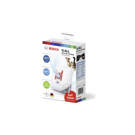 Bosch PowerProtect Bolsa para Polvo Blanca Pack de 4