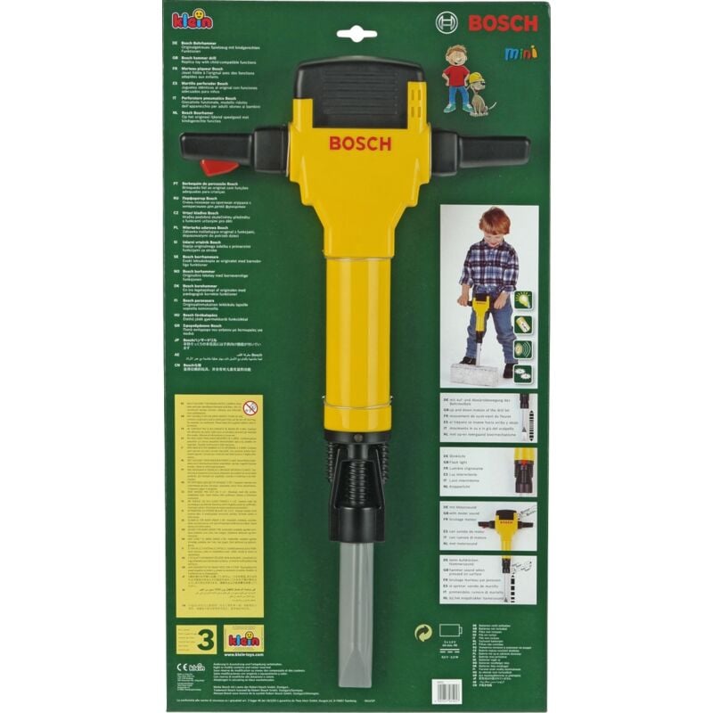 Klein - Theo Theo Bosch Kinder-Presslufthammer mit Sound 50 cm 8405