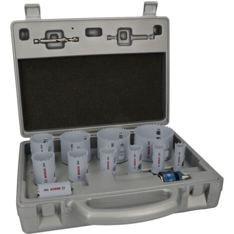 Bosch PRO 14 Piece Progressor Holesaw Set 2608594434 19mm 72mm HSS Pilot Drills