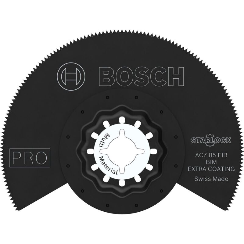 Bosch – Lame segmentée pour outil multifonction 85mm – Pour bois et métal – Denture fine avec revêtement TiN – 2608669086