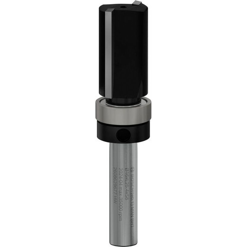 Bosch Accessories 2608629677 Bündigfräser Hartmetall Länge 70 mm Produktabmessung, Ø 16 mm Arbeits-Länge 25.400 mm