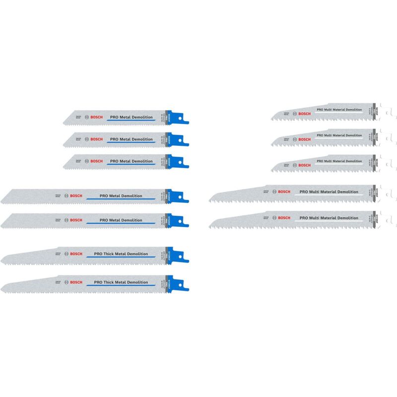 Bosch - pro Demolition Blade Set 12 pièces - 2607011821