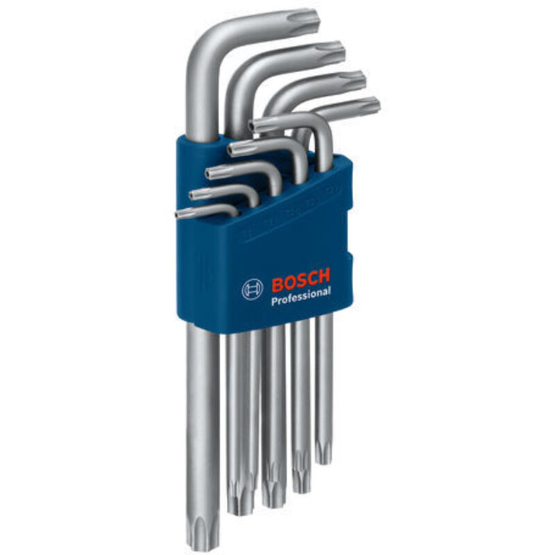 Bosch PRO Hex Key Allen Key Torx 9pcs 1600A01TH4