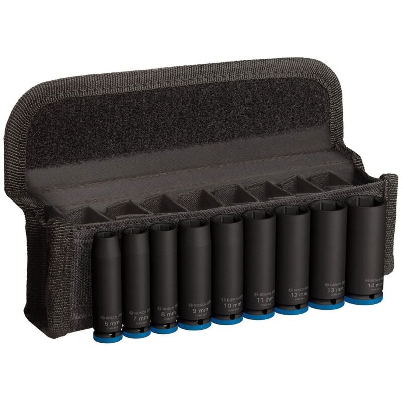 Pro Impact Socket Set 1/4' de profondeur 9 pièces - 2608003035 - Bosch