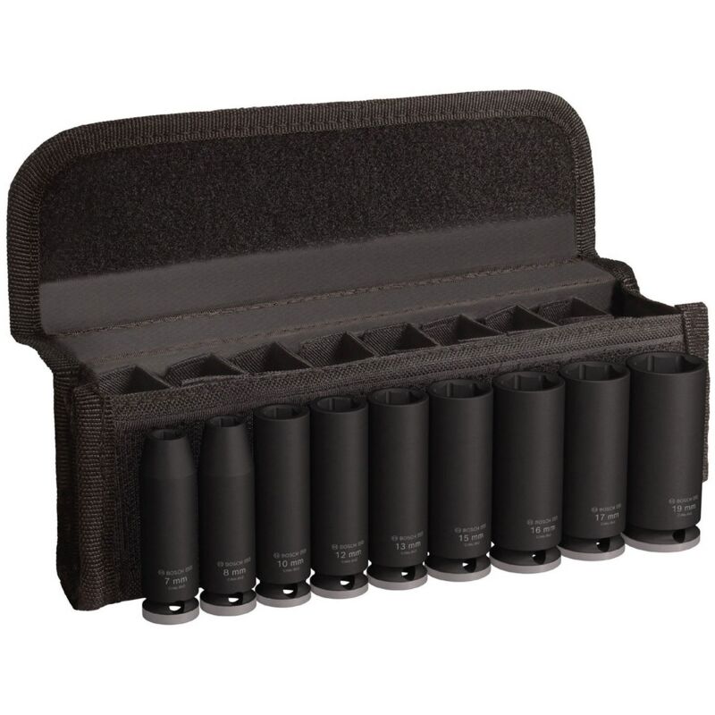 Pro Impact Socket Set 3/8' de profondeur 9 pièces - 2608003037 - Bosch