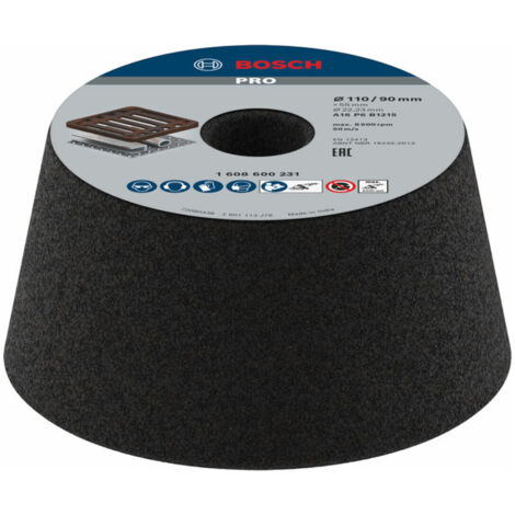 Bosch PRO Metal Konischer Schleiftopf 90 x 110 x 55 mm G16 - 1608600231