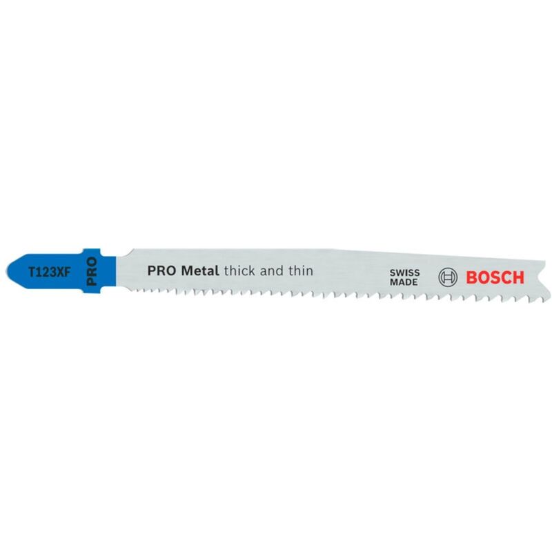 Image of Bosch - pro Metal thick and thin T123XF Stichsägeblatt 100 mm 2-tlg. - 2608655100