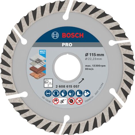 Bosch PRO Multi Material Diamanttrennscheibe, 115 x 22,23 mm, 10 Stück