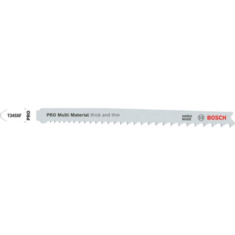 Bosch PRO Multi Material thick and thin T345XF Stichsägeblatt 132 mm 2-tlg. - 2608655101