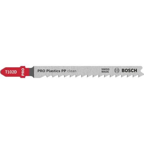 Bosch PRO Plastics PP clean T102D Stichsägeblatt 100 mm 2-tlg. - 2608665239