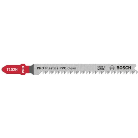Bosch PRO Plastics PVC clean T102H Stichsägeblatt 100 mm 2-tlg. - 2608665238