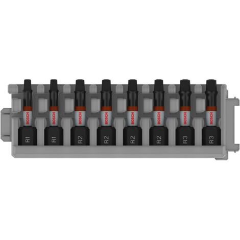 Bosch PRO Robertson Impact Bit R1(x2) R2(x4) R3 (x2) 55 mm 8-tlg. - 2608521U58