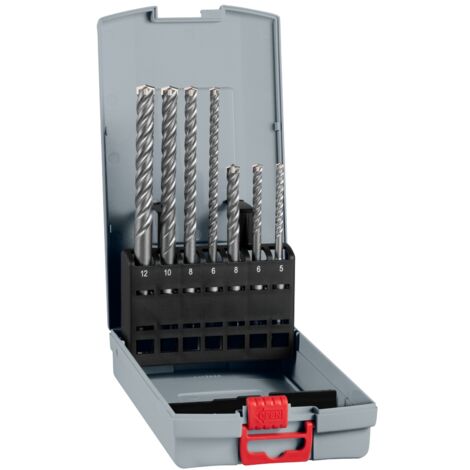 Bosch PRO SDS Plus-5X Hammerbohrer Set 5 - 12 mm 7 tlg. ( 2608707246 ) für Bohrhämmer und Zerkleinerer