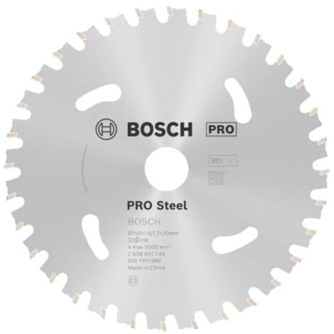 Bosch PRO Steel cordless Circular Saw Blade 150 x 1.6 x 20 mm 2608837748