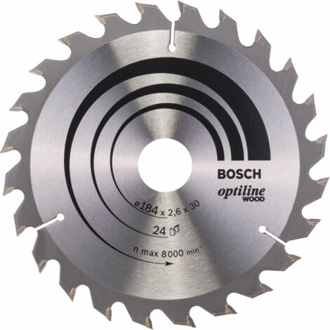 Bosch PRO Wood Circular Saw Blade 184 x 2.6 x 30 mm T24 2608640610