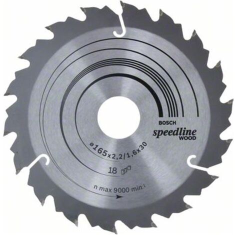 Bosch PRO Wood Kreissägeblatt 165 x 2,2 x 30 mm - 2608640789