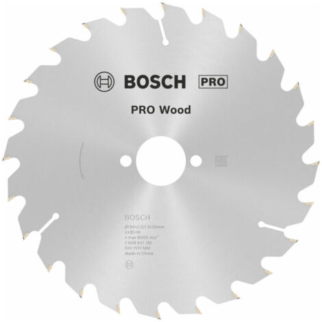 Bosch PRO Wood Kreissägeblatt, 190 x 2 x 30 mm, T24