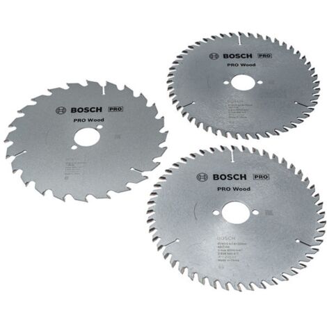 Bosch PRO Wood Kreissägeblatt-Set, 3er Pack, 190 x 30 mm