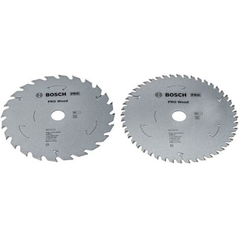 Bosch PRO Wood Kreissägeblatt-Set für Akku, 2er Pack, 165 x 20 mm