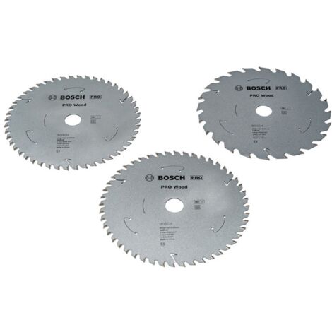 Bosch PRO Wood Kreissägeblatt-Set für Akku, 3er Pack, 165 x 20 mm