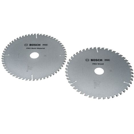 Bosch PRO Wood/Multimaterial Kreissägeblatt-Set, 2er Pack, 216 x 30 mm