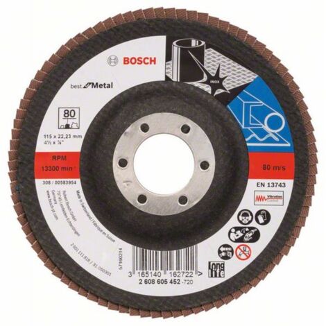 Bosch PRO X571 Disque à lamelles 115 mm G80 - 2608605452