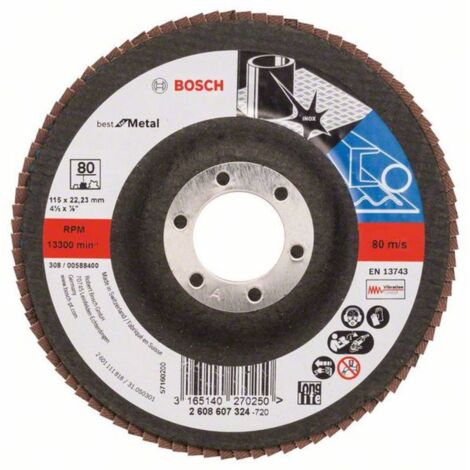 Bosch PRO X571 Disque à lamelles 115 mm G80 - 2608607324