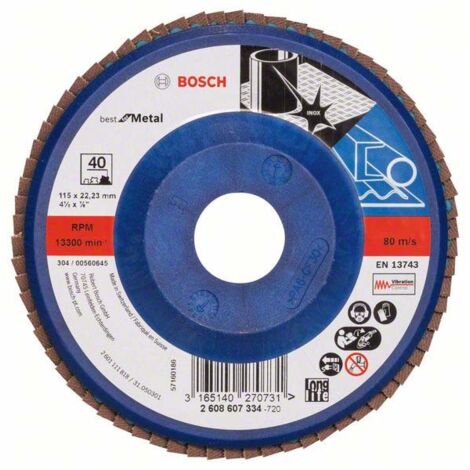 Bosch PRO X571 Fächerschleifscheibe 115 mm G40 - 2608607334