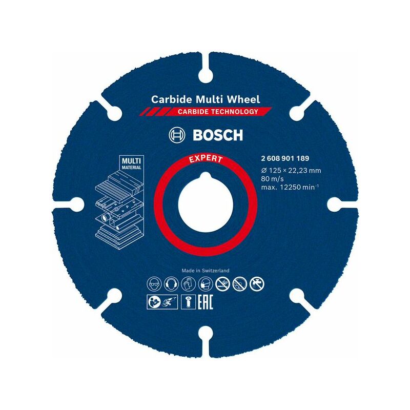 Bosch - Expert Carbide Multi Material Wheel Saw Cutting Disc 125 mm x 22.23 mm