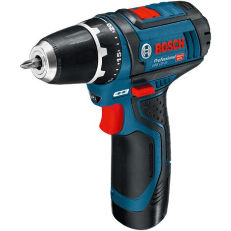 Bosch Professional 12V System GSR 12V-15 - Atornillador a batería (30 Nm, sin batería, en L-BOXX)