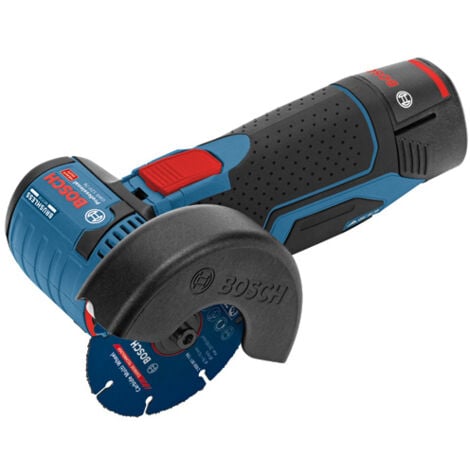 Bosch Professional 12V System GWS 12V-76 - Miniamoladora angular a batería (Brushless, Ø 76 mm, 19500 rpm, 3 discos, sin batería, en caja) [Clase de eficiencia energética A+]