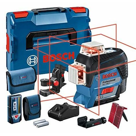 Bosch Professional 12V System Laser Lignes GLL 3-80 C (1 batterie 12V, laser rouge, ave...