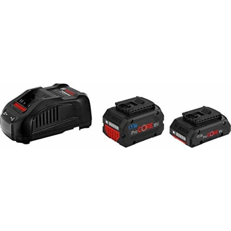 

Bosch Professional 18V System ProCORE18V 5.5Ah - Set baterías de litio + cargador (2 baterías x 5.5 Ah + cargador GAL 1880 CV)