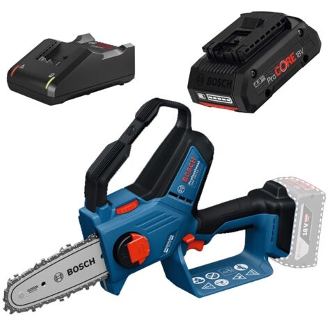 Bosch Professional 18V Brushless Pruning Chainsaw 15cm + 4ah ProCore Kit